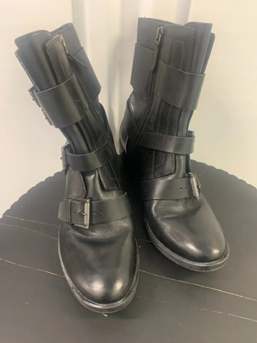 Kenneth Cole Reaction Moto Women Boots SZ 8.5